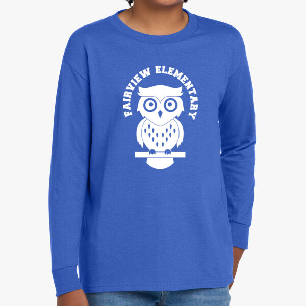 Youth Heavy Cotton 100% Cotton Long Sleeve T Shirt Thumbnail