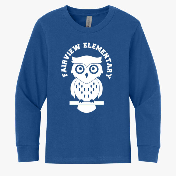 Next Level Apparel® Youth Cotton Long Sleeve Tee Thumbnail